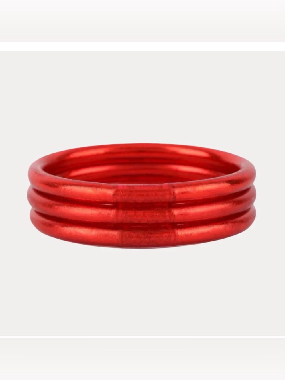 BUDHAGIRL- Crimson all Weather Bangles (Set of 3) SIZE L